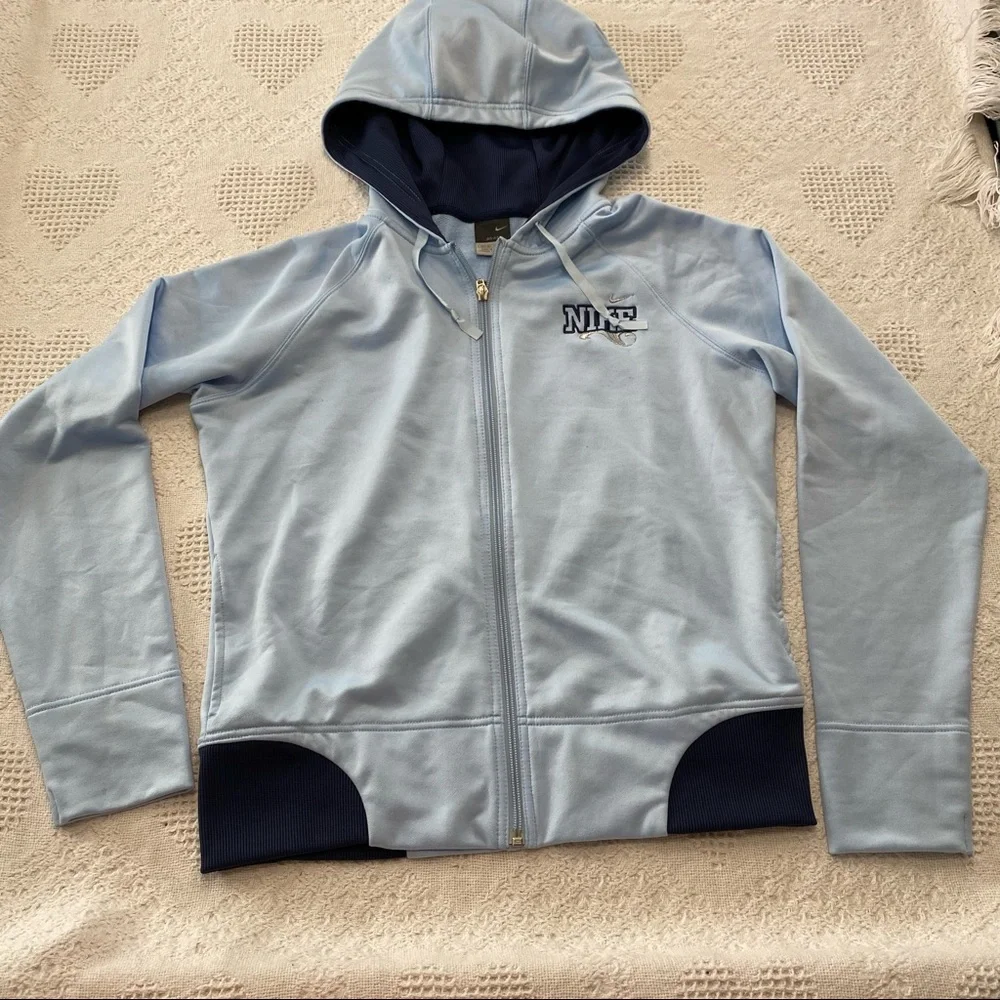 Nike Y2K Gray Tag Zip Up Hoodie (M)